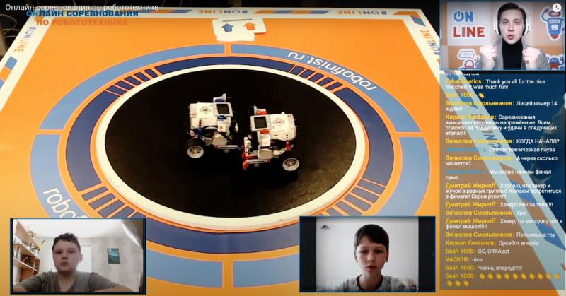Состоялись первые международные онлайн-соревнования по робототехнике