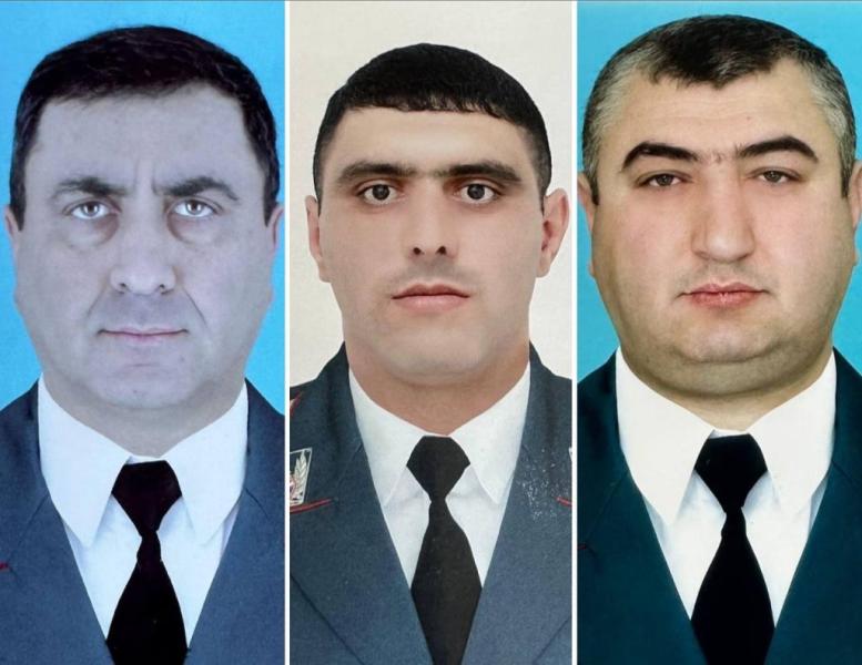 В Степанакерте состоялась панихида по погибшим в результате диверсии арцахским полицейским
