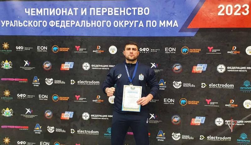Росгвардеец стал серебряным призером Чемпионата ММА в УрФО (ВИДЕО)