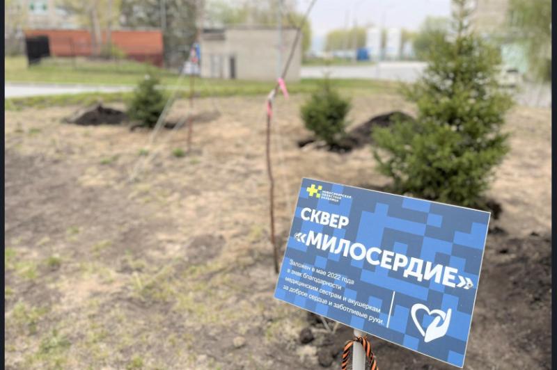 Военнослужащие спецназа Росгвардии приняли участие в экологической акции «Сад памяти» в Новосибирске