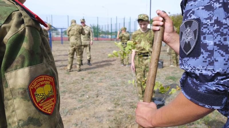 В Херсонской области Росгвардейцы приняли участие во Всероссийском экологическом субботнике «Зеленая Россия»