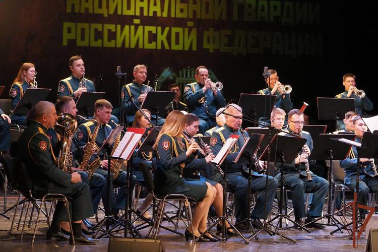 Образцово-показательный оркестр Росгвардии впервые выступил в Мордовии