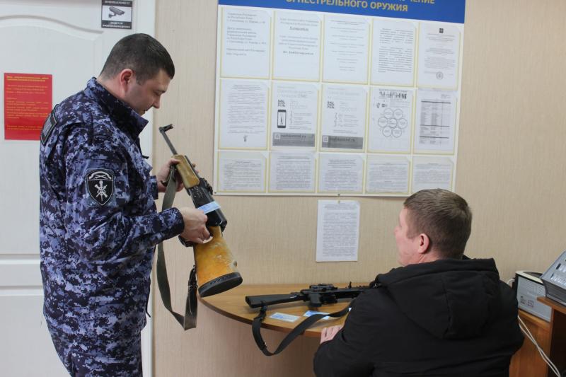 В Мордовии сотрудниками Росгвардии за прошедшую неделю изъяты 10 единиц оружия