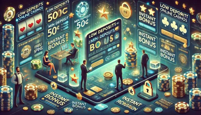 Низкие депозиты в онлайн казино: репутация и бонусы