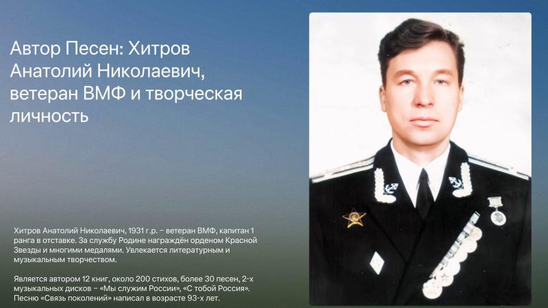 Анатолий Николаевич Хитров — человек, чьё творчество стало мостом между поколениями