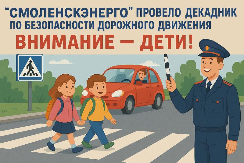 Смоленские энергетики «Россети Центр» за безопасность на дорогах