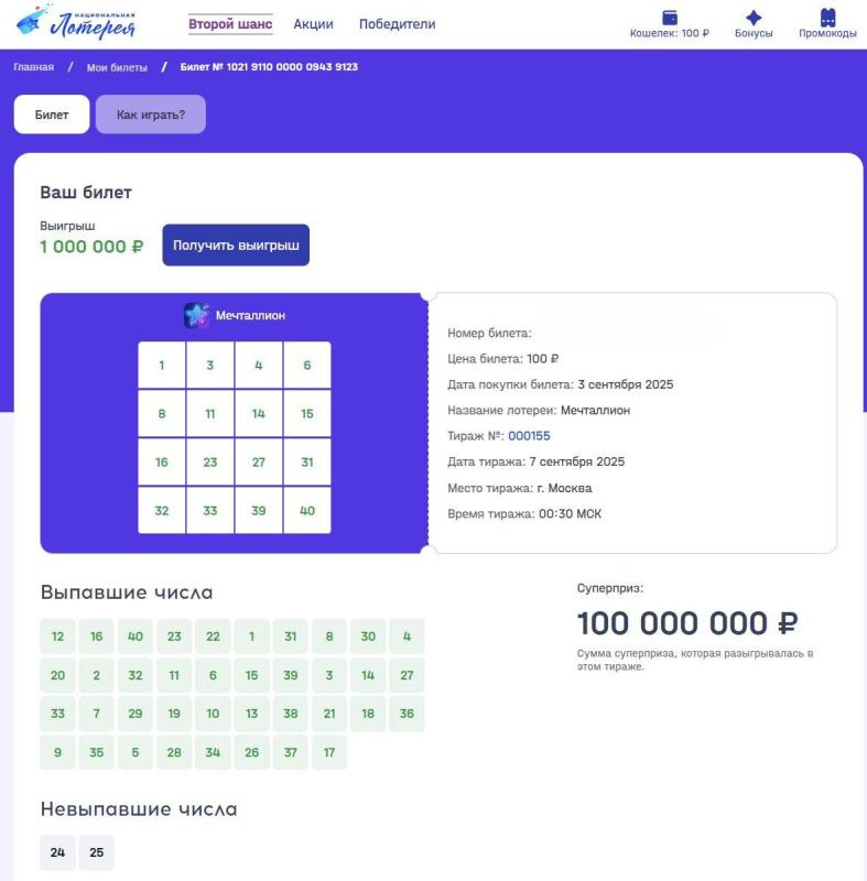 Айтишник стал лотерейным миллионером после покупки билетов «Мечталлион» на Wildberries